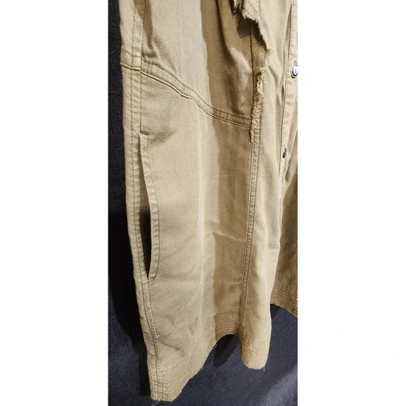 NWOT Anthropologie Pilcro‎ Moss Flutter Sleeve Button Front Tunic Dress Medium - Picture 11 of 15